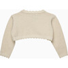 Clara Cropped Cardigan, Gold Sparkle - Cardigans - 2
