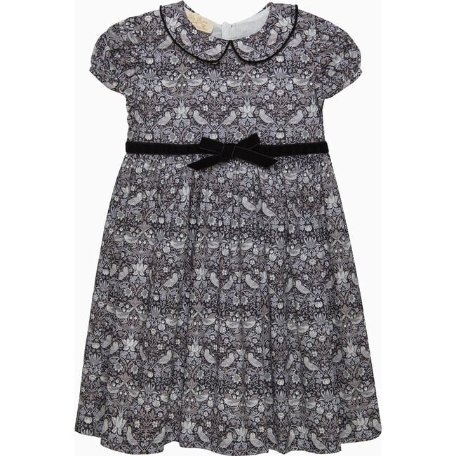 Black Strawberry Thief Dress , Black Strawberry Thief