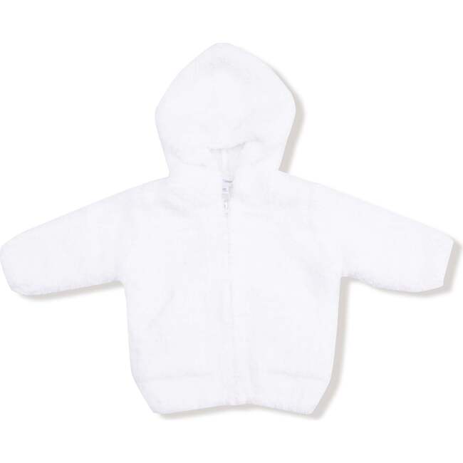 Chenille Hoodie, White