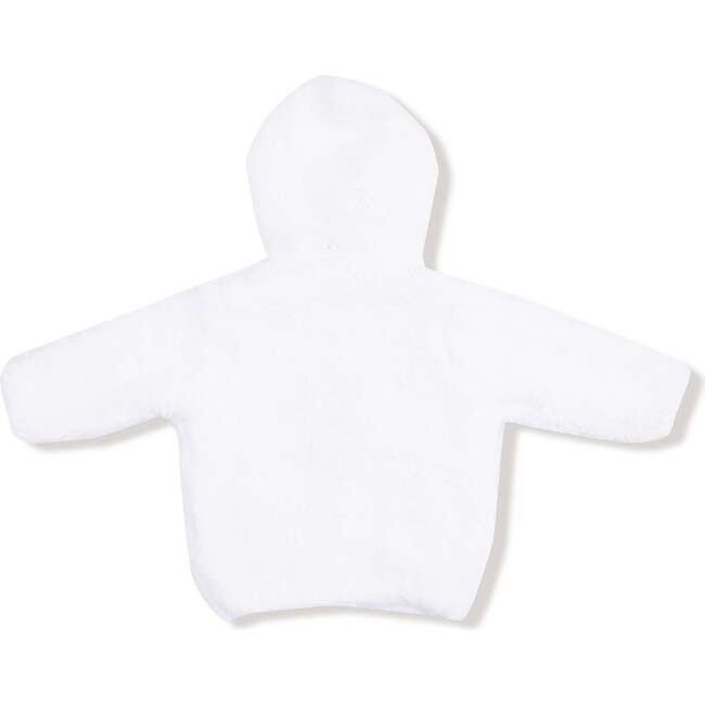 Chenille Hoodie, White - Sweatshirts - 3