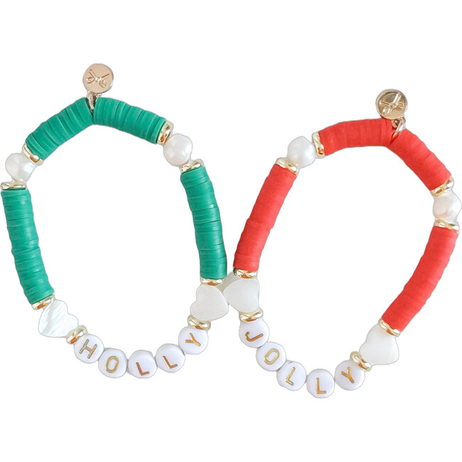 Holly Jolly Bracelets, Red & Green