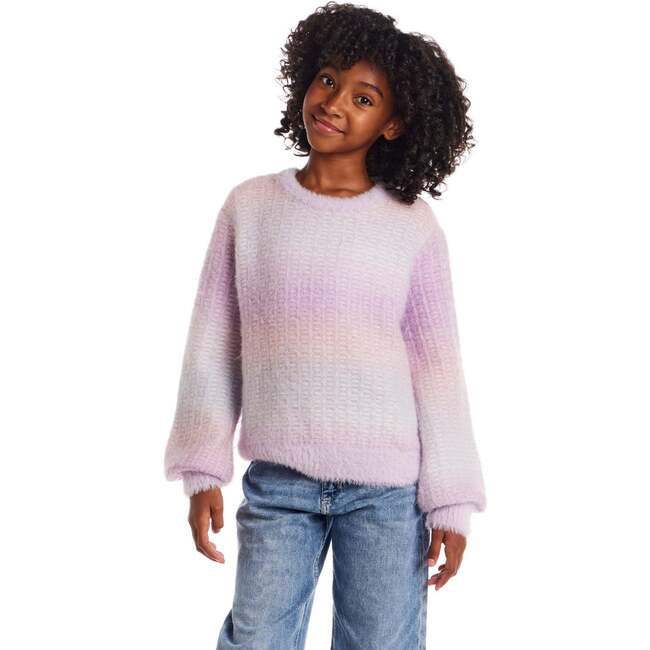 Big Kids Ombre Sweater, Purple - Sweaters - 3