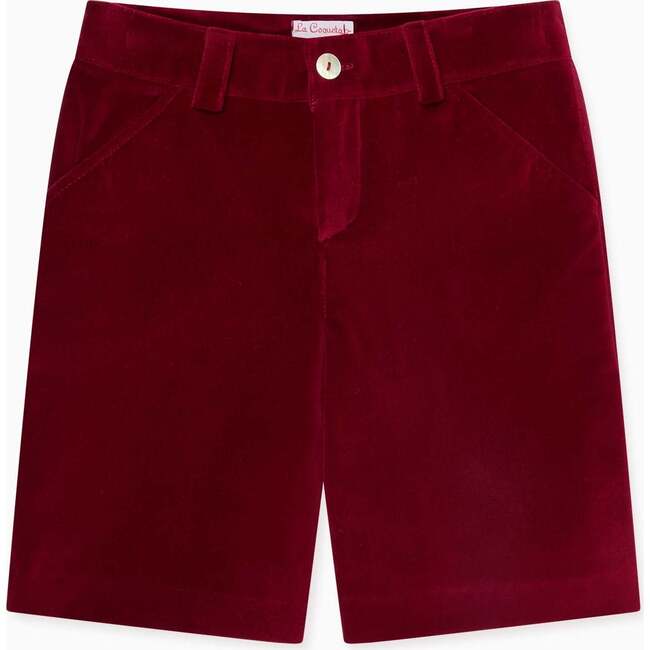 Burgundy Lucas Velvet Boy Shorts