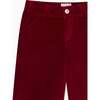 Burgundy Lucas Velvet Boy Shorts - Shorts - 2