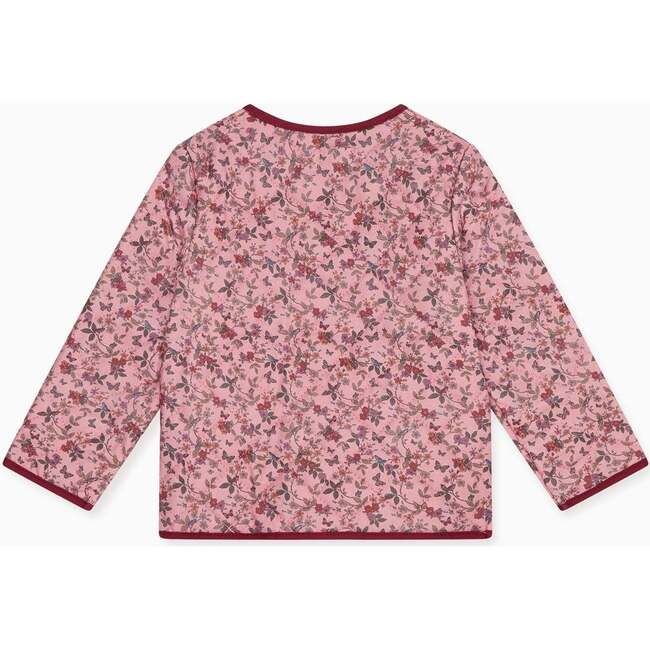 Dusty Pink Floral Calida Baby Girl Jacket - Jackets - 2