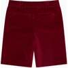 Burgundy Lucas Velvet Boy Shorts - Shorts - 3