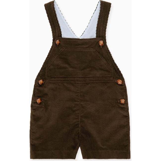 Chocolate Brown Salma Corduroy Baby Overalls