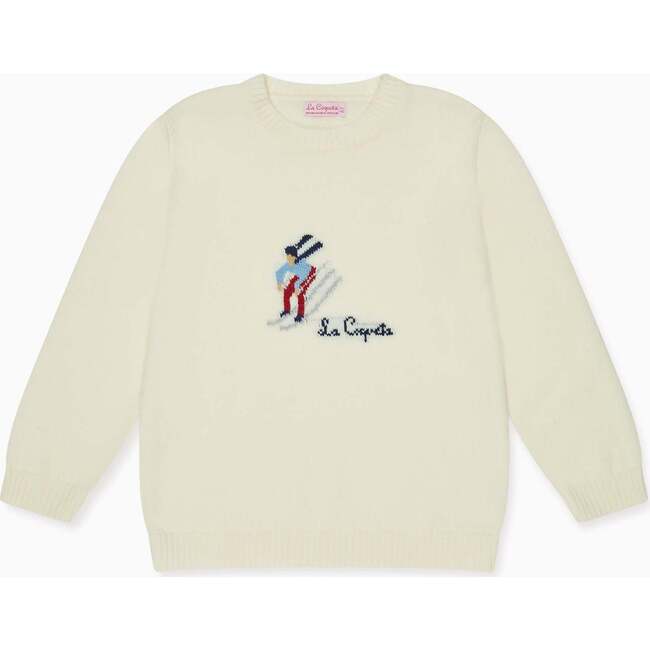Ivory Ski Merino Kids Sweater