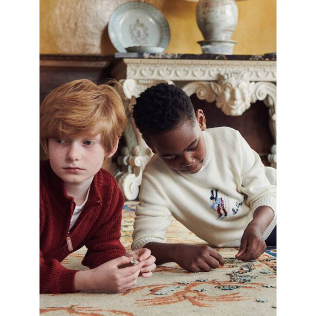 Ivory Ski Merino Kids Sweater - Sweaters - 2