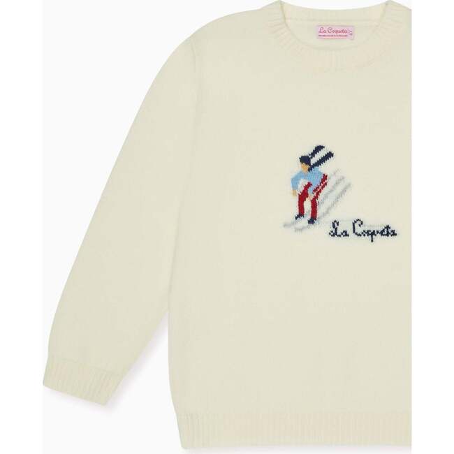 Ivory Ski Merino Kids Sweater - Sweaters - 3