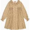 Caramel Floral Valerie Girl Hand-Smocked Dress - Dresses - 1 - thumbnail