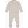 Oatmeal Melange Neo Merino Baby Knitted Set - Mixed Apparel Set - 4