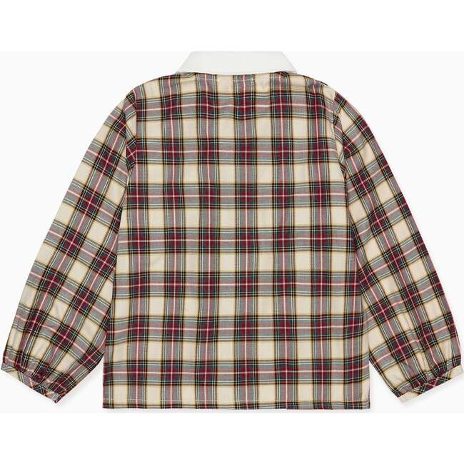Ivory Tartan Dante Long Sleeve Baby Shirt - Shirts - 2