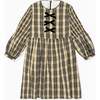 Sand Check Claudette Girl Dress - Dresses - 1 - thumbnail