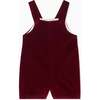 Burgundy Buganvilla Velvet Baby Overalls - Overalls - 1 - thumbnail