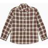 Ivory Tartan Nico Long Sleeve Boy Shirt - Shirts - 1 - thumbnail