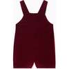 Burgundy Buganvilla Velvet Baby Overalls - Overalls - 2
