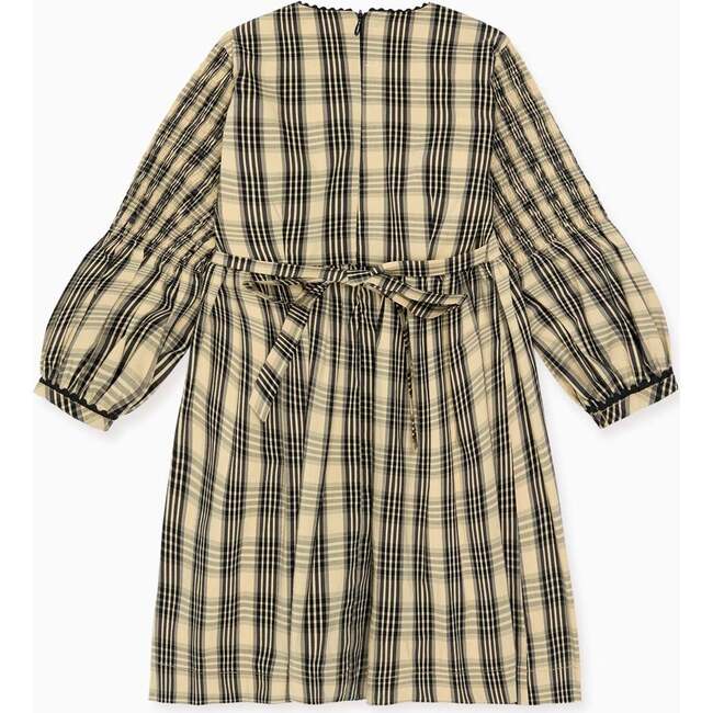 Sand Check Claudette Girl Dress - Dresses - 4