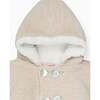 Oatmeal Melange Alejo Merino Baby Snowsuit - Overalls - 3