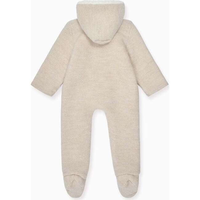 Oatmeal Melange Alejo Merino Baby Snowsuit - Overalls - 4