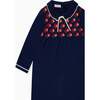 Navy Pomegranate Merino Girl Knitted Dress - Dresses - 3