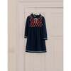 Navy Pomegranate Merino Girl Knitted Dress - Dresses - 5
