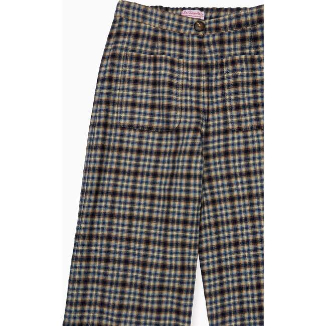 Navy Check Alma Girl Pants - Pants - 3