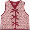Dusty Pink Floral Azari Girl Vest - Vests - 1 - thumbnail