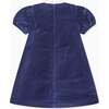 Navy Clara Velvet Girl A-Line Dress - Dresses - 4