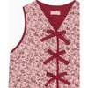 Dusty Pink Floral Azari Girl Vest - Vests - 2