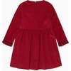 Burgundy Elvira Corduroy Girl Dress - Dresses - 2