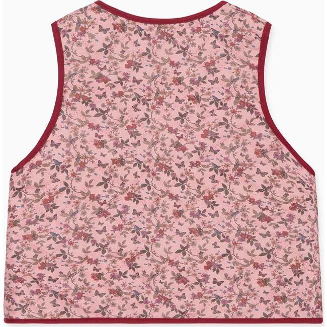 Dusty Pink Floral Azari Girl Vest - Vests - 3