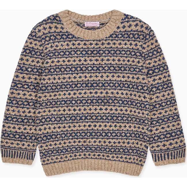 Oatmeal Austen Merino Fair Isle Kids Sweater