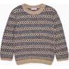 Oatmeal Austen Merino Fair Isle Kids Sweater - Sweaters - 1 - thumbnail