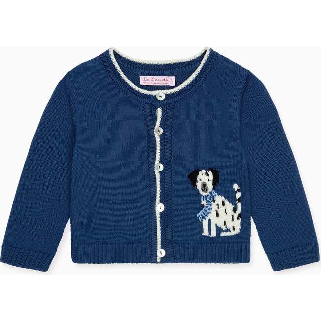 Petrol Blue Eber Merino Baby Cardigan
