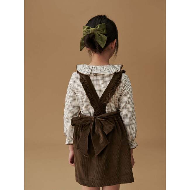 Chocolate Brown Reina Corduroy Girl Pinafore Skirt - Skirts - 2