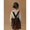 Chocolate Brown Reina Corduroy Girl Pinafore Skirt - Skirts - 2