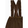 Chocolate Brown Reina Corduroy Girl Pinafore Skirt - Skirts - 3