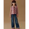 Dusty Pink Floral Azari Girl Vest - Vests - 4