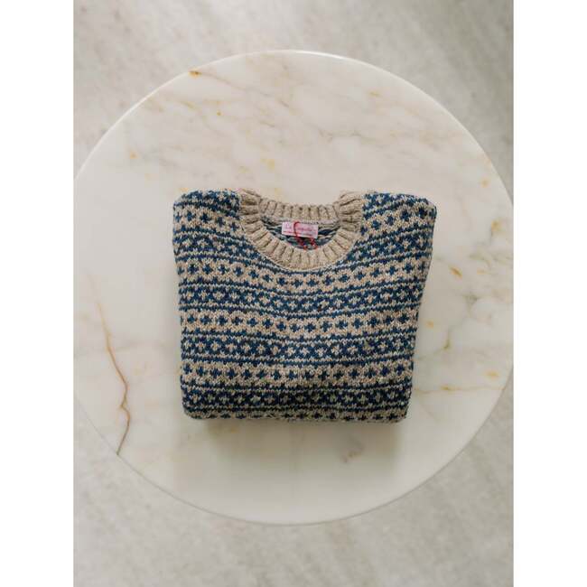 Oatmeal Austen Merino Fair Isle Kids Sweater - Sweaters - 5