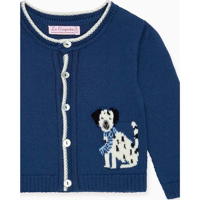 Petrol Blue Eber Merino Baby Cardigan - Cardigans - 3