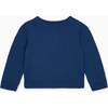 Petrol Blue Eber Merino Baby Cardigan - Cardigans - 4