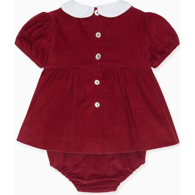 Burgundy Dominica Corduroy Baby Girl Set - Mixed Apparel Set - 2