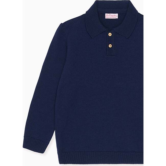 Navy Brio Merino Boy Sweater - Sweaters - 3