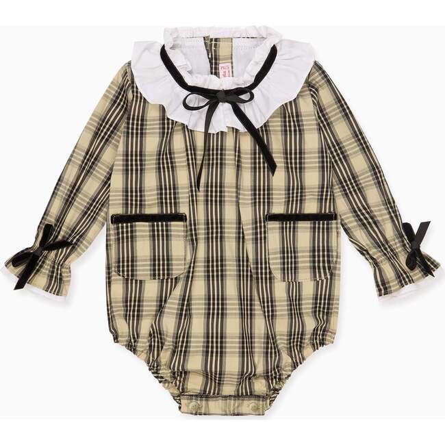 Sand Check Odisea Baby Girl Romper