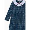 Petrol Blue Floral Luna Girl Dress - Dresses - 3