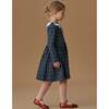 Petrol Blue Floral Luna Girl Dress - Dresses - 5