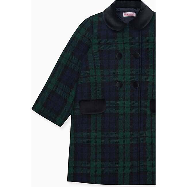 Green Tartan Arrieta Girl Coat - Coats - 3