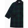 Green Tartan Arrieta Girl Coat - Coats - 3