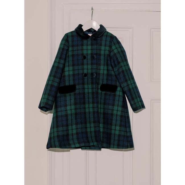 Green Tartan Arrieta Girl Coat - Coats - 5